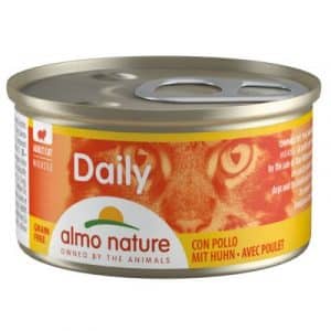 Probierpaket Almo Nature Daily Menu 6 x 85 g - Mousse Thunfisch/Huhn + Huhn (2 Sorten)