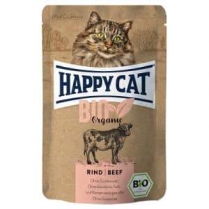 Happy Cat Bio Pouch 6 x 85 g - Huhn