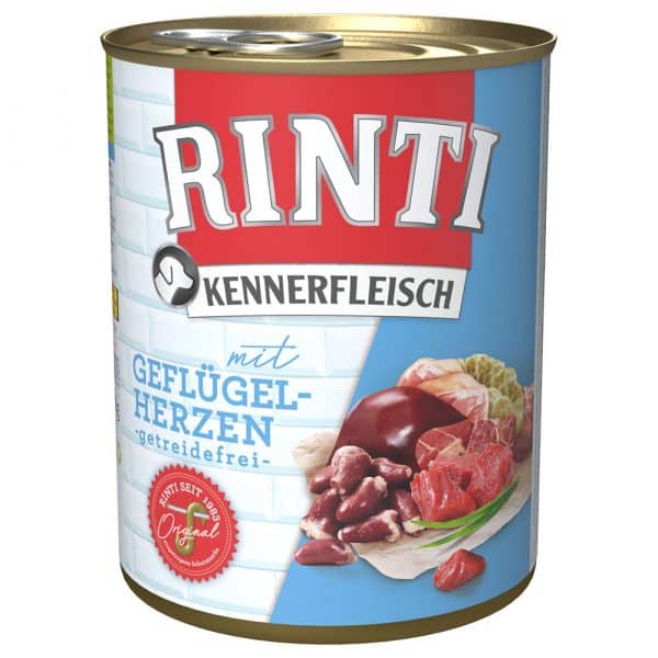 RINTI Kennerfleisch 1 x 800 g - mit Geflügelherzen