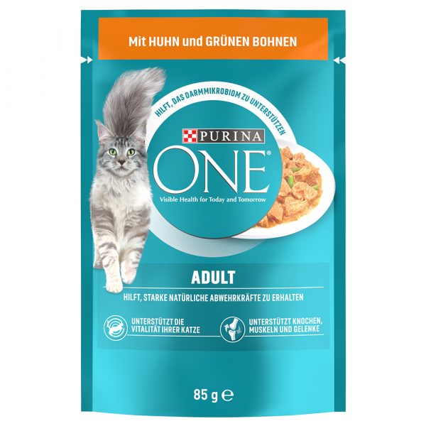 Purina One Adult - Huhn/grüne Bohnen (52 x 85 g)