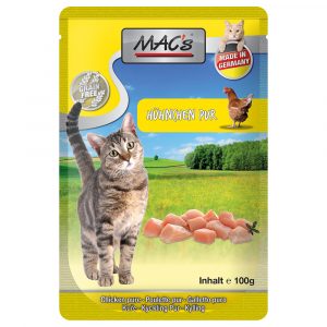 Aktionsangebot - MAC´s Cat Pouch 12 x 100 g - Huhn pur