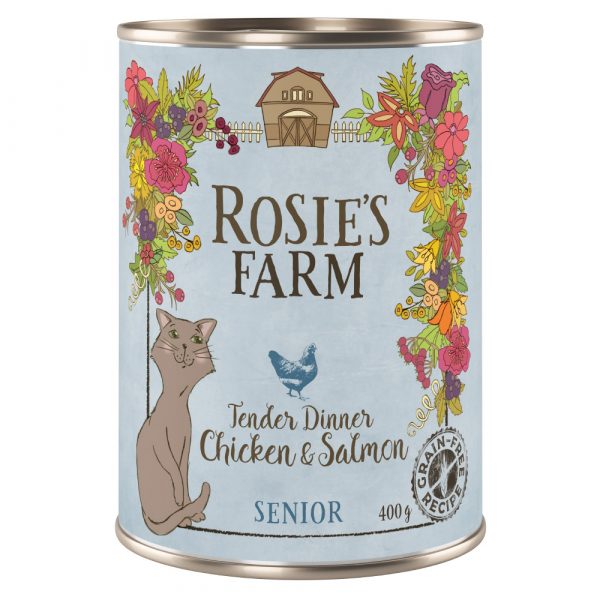 Sparpaket Rosie's Farm Senior 12 x 400 g  - Senior: Huhn & Lachs