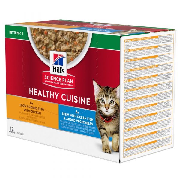 Hill's Science Plan Kitten Healthy Cuisine mit Huhn & Seefisch - 48 x 80 g