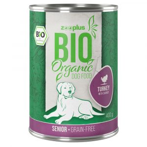 zooplus Bio Senior Pute mit Karotte  6 x 400g