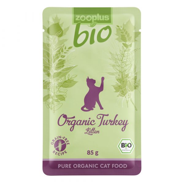 Sparpaket zooplus Bio 24 x 85 g - Kitten Bio Pute