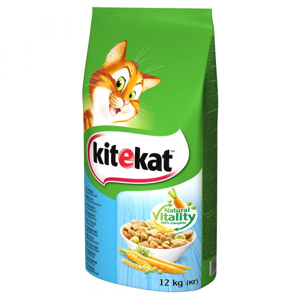 Kitekat Adult Fisch & Gemüse - Sparpaket: 2 x 12 kg