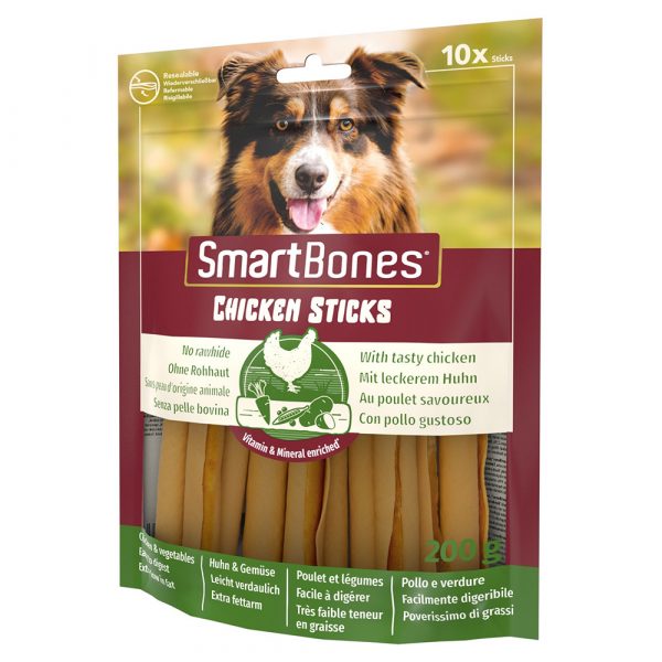 SmartSticks Wrapped Kausticks Huhn - 3 x 10 Stück