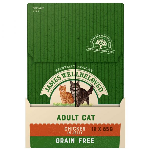 James Wellbeloved Adult Cat Grain Free Huhn - 12 x 85 g