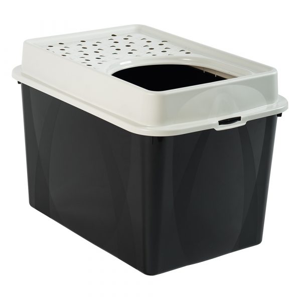 Rotho MyPet Katzentoilette Eco BERTY - schwarz