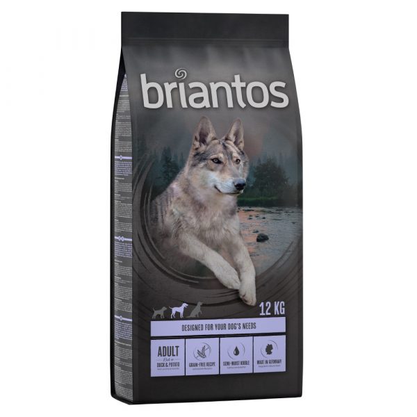 Sparpaket Briantos 2 x Großgebinde - Briantos Adult Ente GETREIDEFREI (2 x 12 kg)