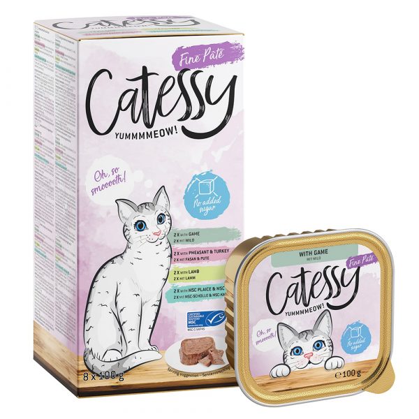 Mixpack Catessy Schälchen 8 x 100 g Pastete II: Wild