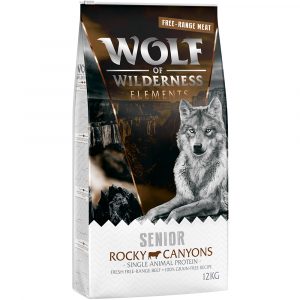 Wolf of Wilderness SENIOR "Rocky Canyons" Freiland-Rind - getreidefrei - 1 kg