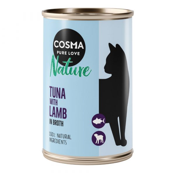 Cosma Nature 6 x 140 g - Neu: Thunfisch mit Lamm