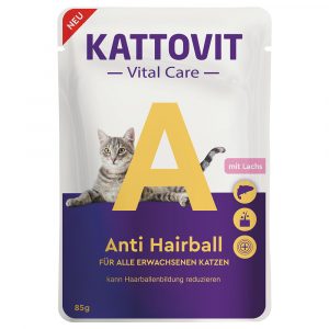 Kattovit Vital Care Anti Hairball mit Lachs - 12 x 85 g