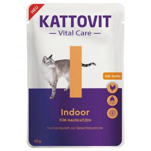 Kattovit Vital Care Indoor Pouches mit Huhn - 6 x 85 g