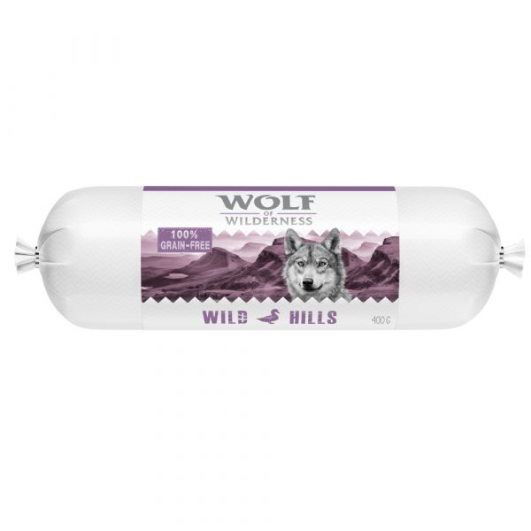 Wolf of Wilderness Adult 6 x 400 g - Wurst - Wild Hills - Ente