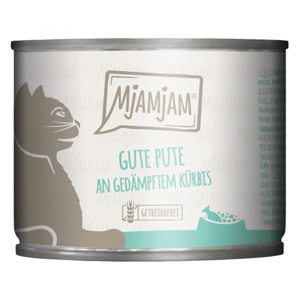 MjAMjAM 6 x 200 g - gute Pute an gedämpftem Kürbis