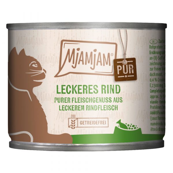 MjAMjAM Pur 6 x 200 g - leckeres Rind pur