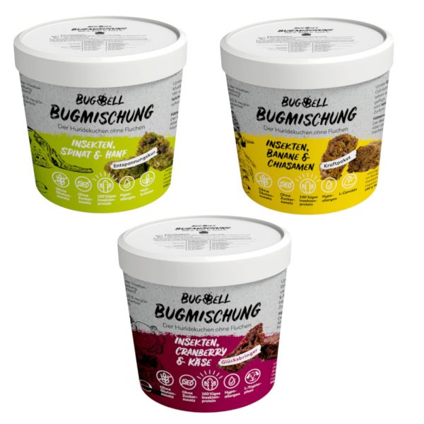 2 + 1 gratis! 3 x 100 g BugBell BugMischung Adult - Insekten-Mix (3 Sorten)