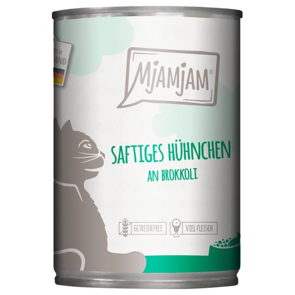 Sparpaket MjAMjAM 24 x 400 g -  saftiges Hühnchen an Brokkoli