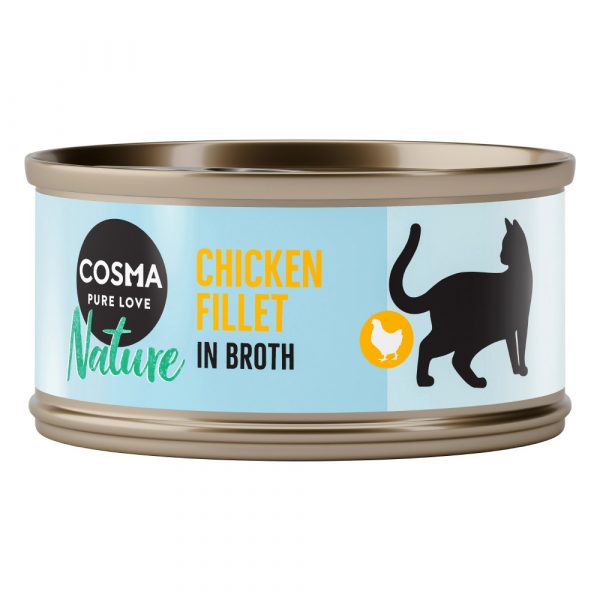 5 + 1 gratis! 6 x 70 g Cosma Nature - Hühnchenfilet