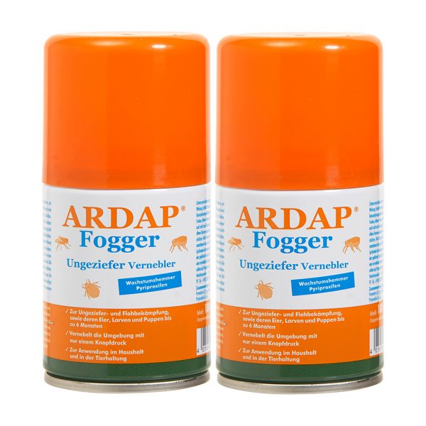 Ardap Care ARDAP Langzeit Ungezieferbekämpfungs-Set - 2 x 100 ml Fogger + 400 ml Spray