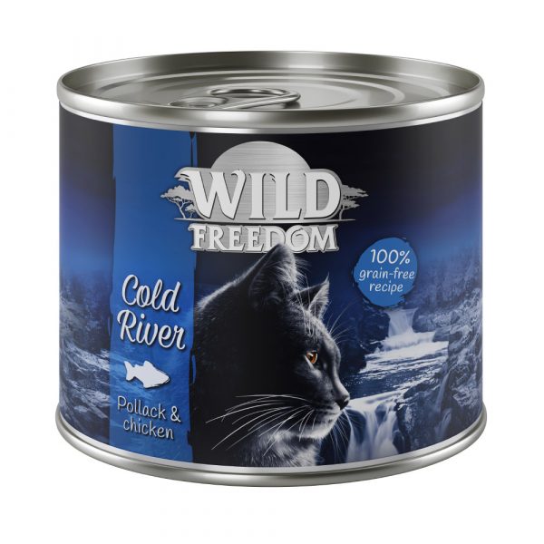 5 + 1 gratis! Wild Freedom 6 x 200 - Cold River - Seelachs & Huhn 6 x 200 g