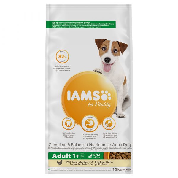 IAMS for Vitality Dog Adult Small & Medium Huhn - 12 kg