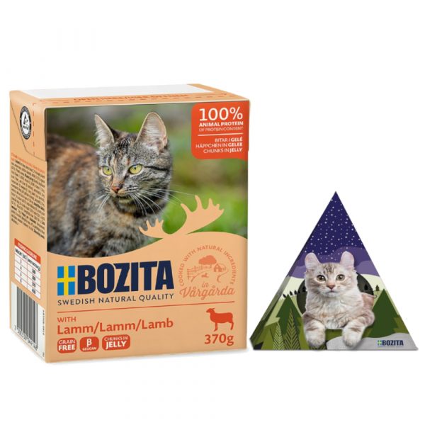 24 x 370 g Bozita Tetra Häppchen + House Tipi Tent gratis! - Lamm in Gelee