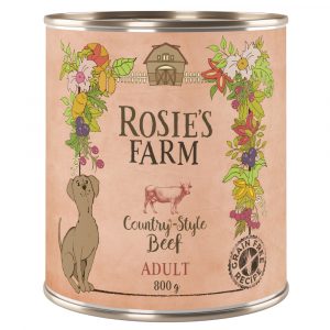 5 +1 gratis! Rosie's Farm Adult 6 x 800 g  - Rind