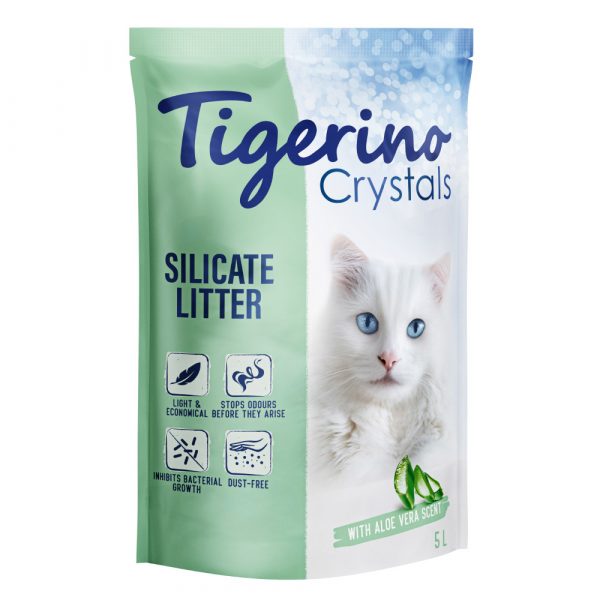 Tigerino Crystals Katzenstreu - Aloe Vera  - 6 x 5 l