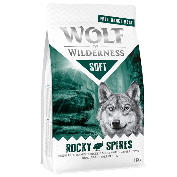 Wolf of Wilderness "Soft - Rocky Spires" Freiland-Huhn & Perlhuhn - getreidefrei - 5 x 1 kg