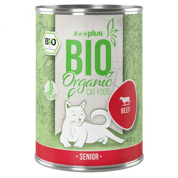 Sparpaket Zooplus Bio Senior 12 x 400 g Bio-Rind mit Kürbis