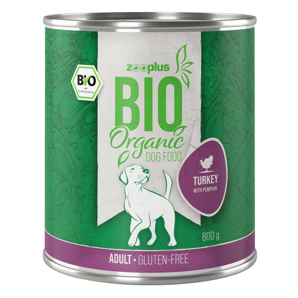 22 + 2 gratis! zooplus Bio 24 x 800 g   - Bio-Pute mit Bio-Zucchini